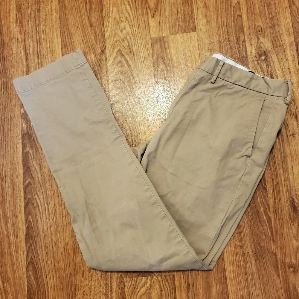 Polo Ralph Lauren Chino Pants Men 34x34 Tan Stretch Straight Fit Khaki Golf